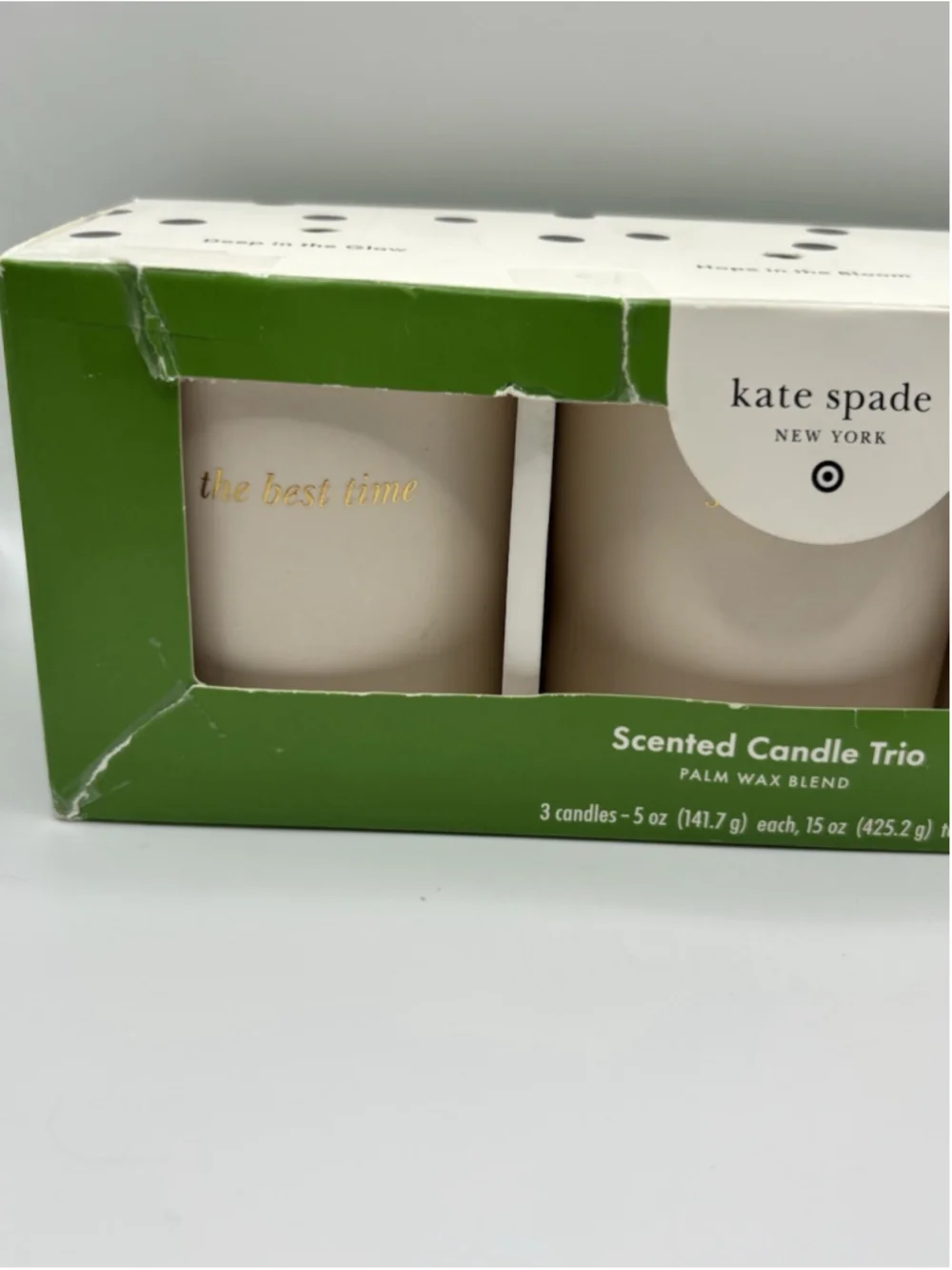Kate Spade x Target Scented Candle 3 Pack New In Box #928